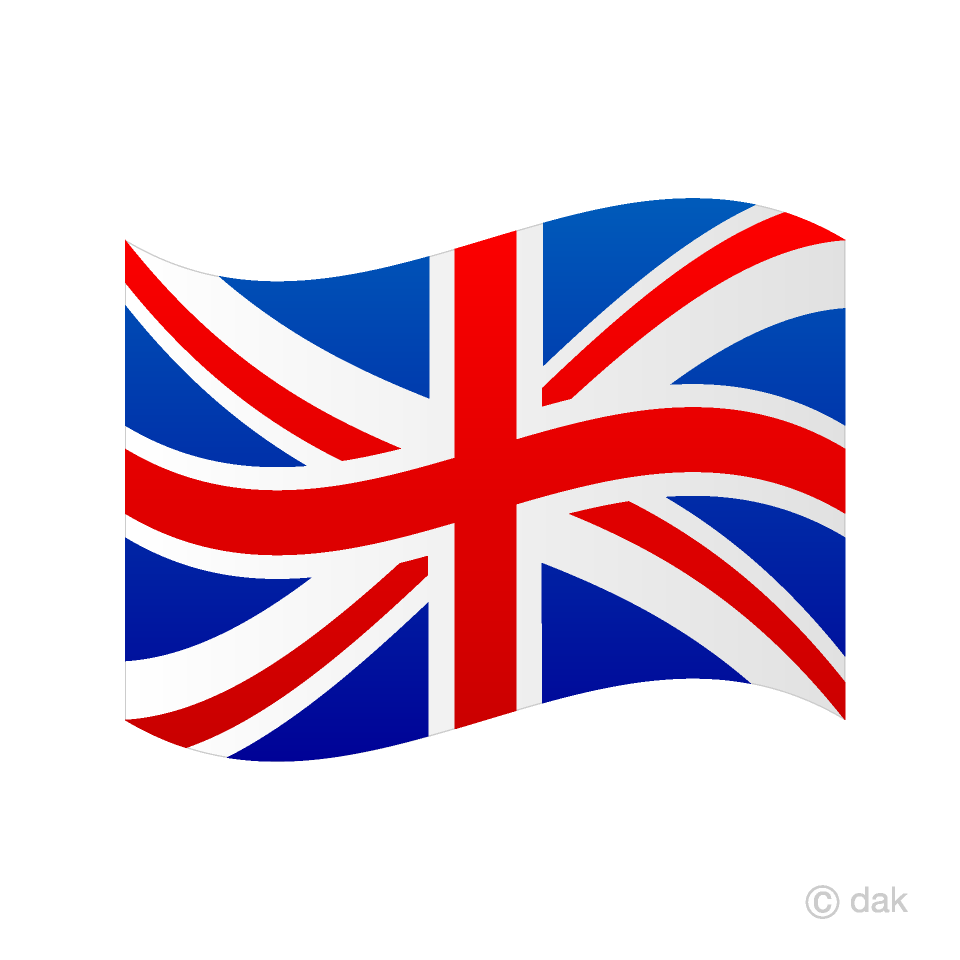 Swinging UK Flag