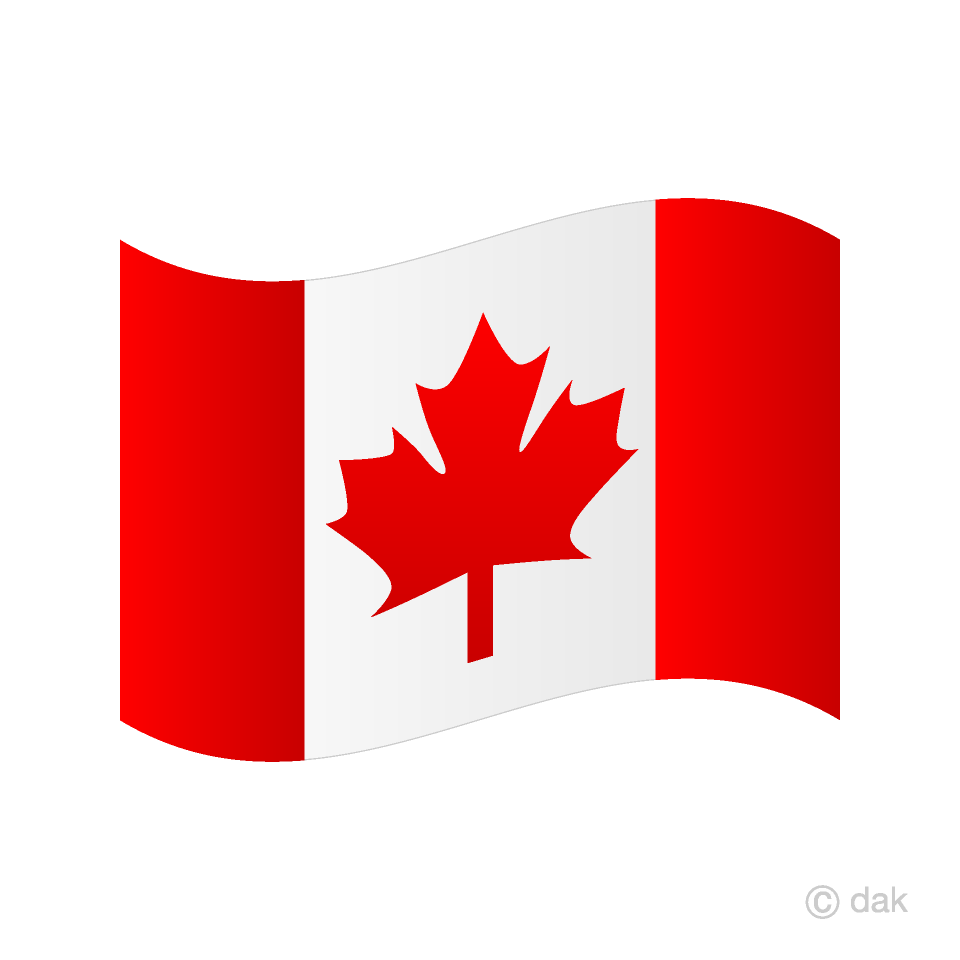 Swinging Canada Flag