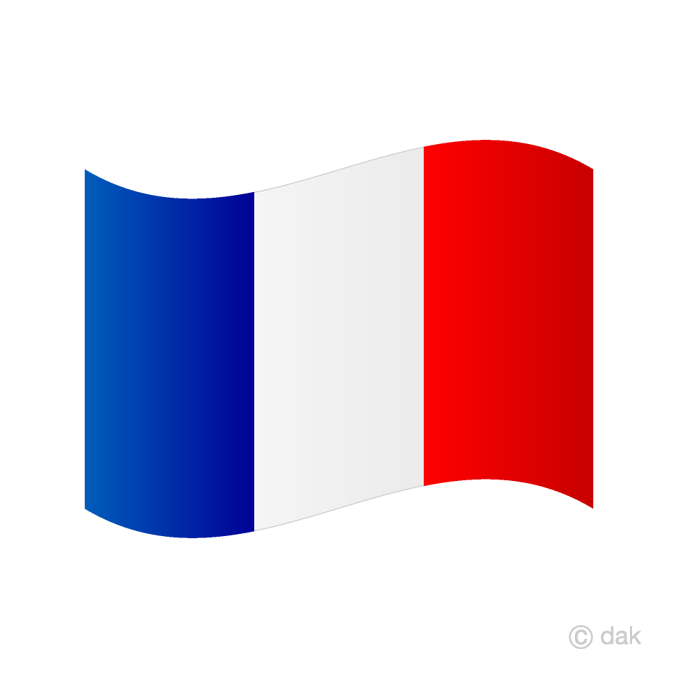 Waving France Flag
