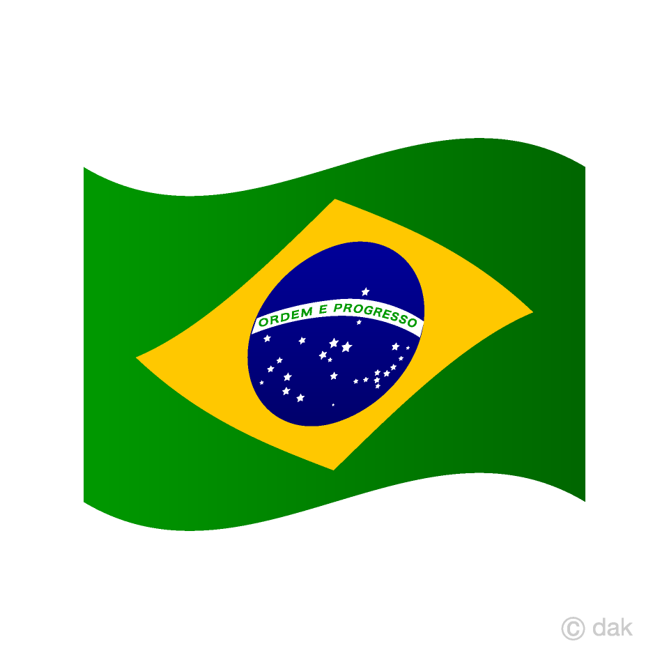 Waving Brazil Flag