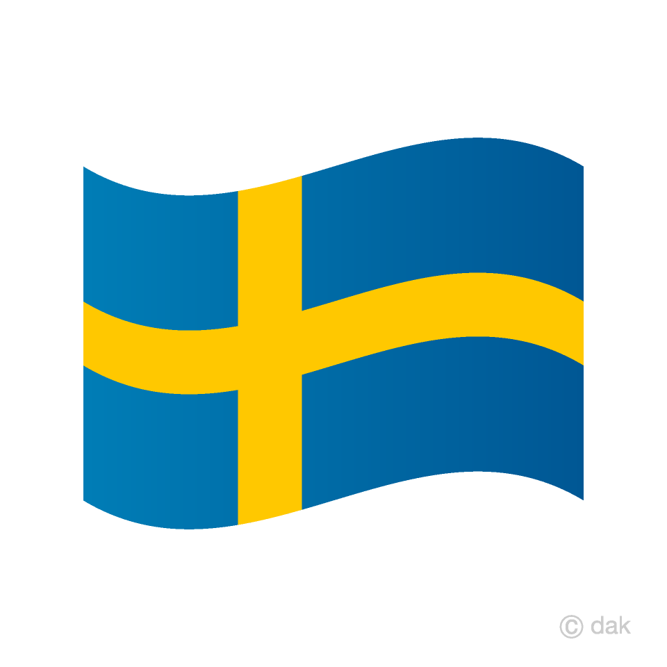 Waving Sweden Flag