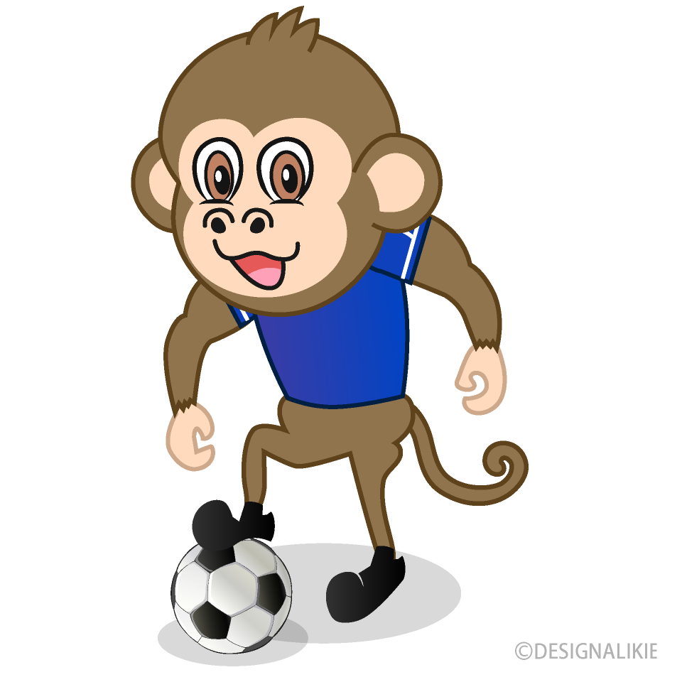 Monkey Playing Soccer