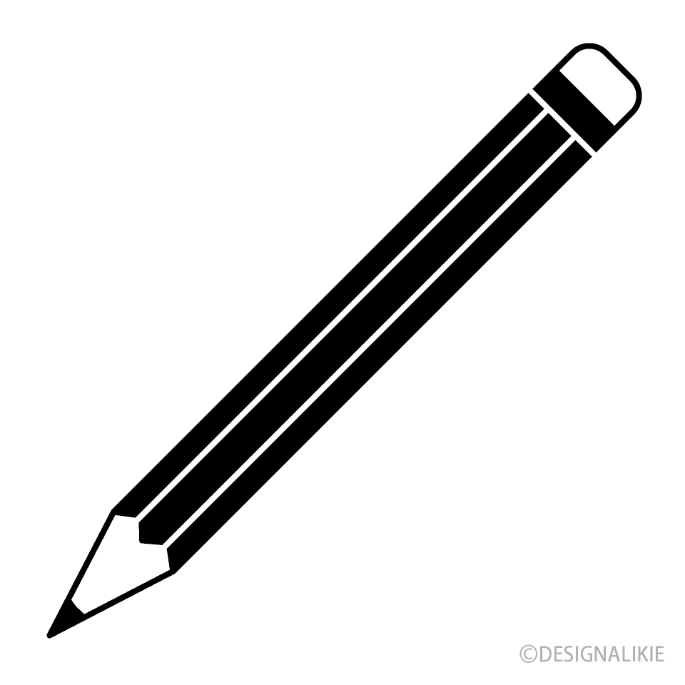 Long Pencil Black and White