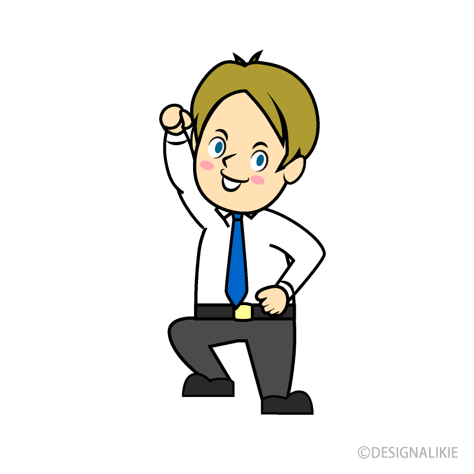 Raising Hand Businessman