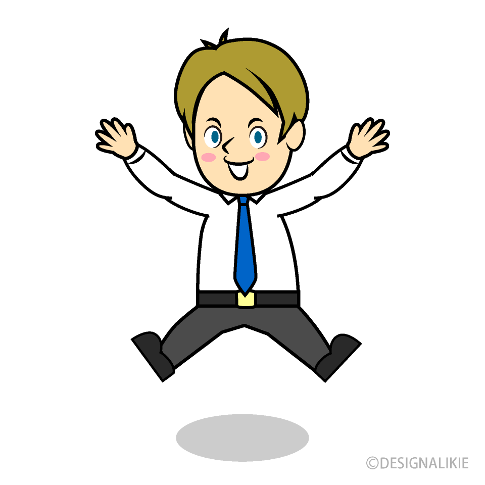 Jumping Businessman