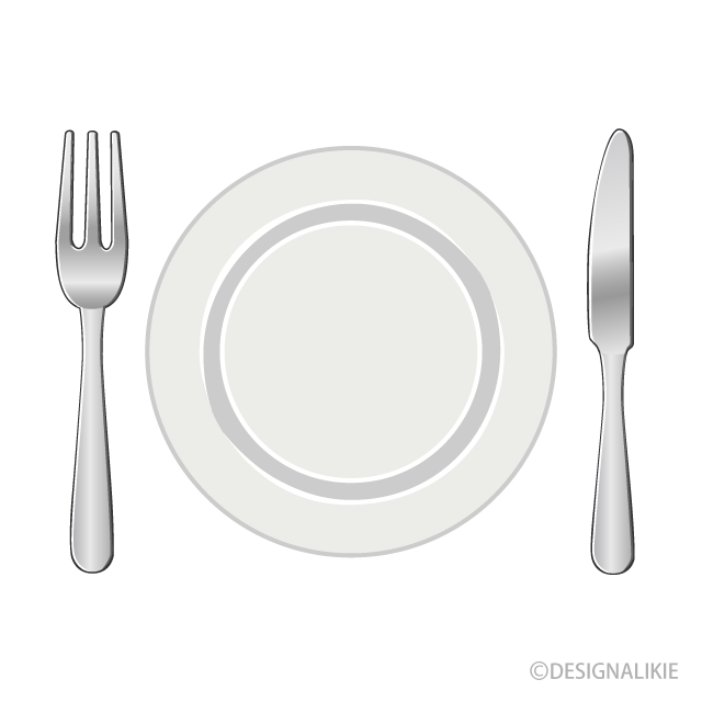 Plato, cuchillo y tenedor