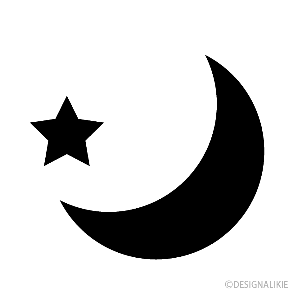 Símbolo de estrella y luna
