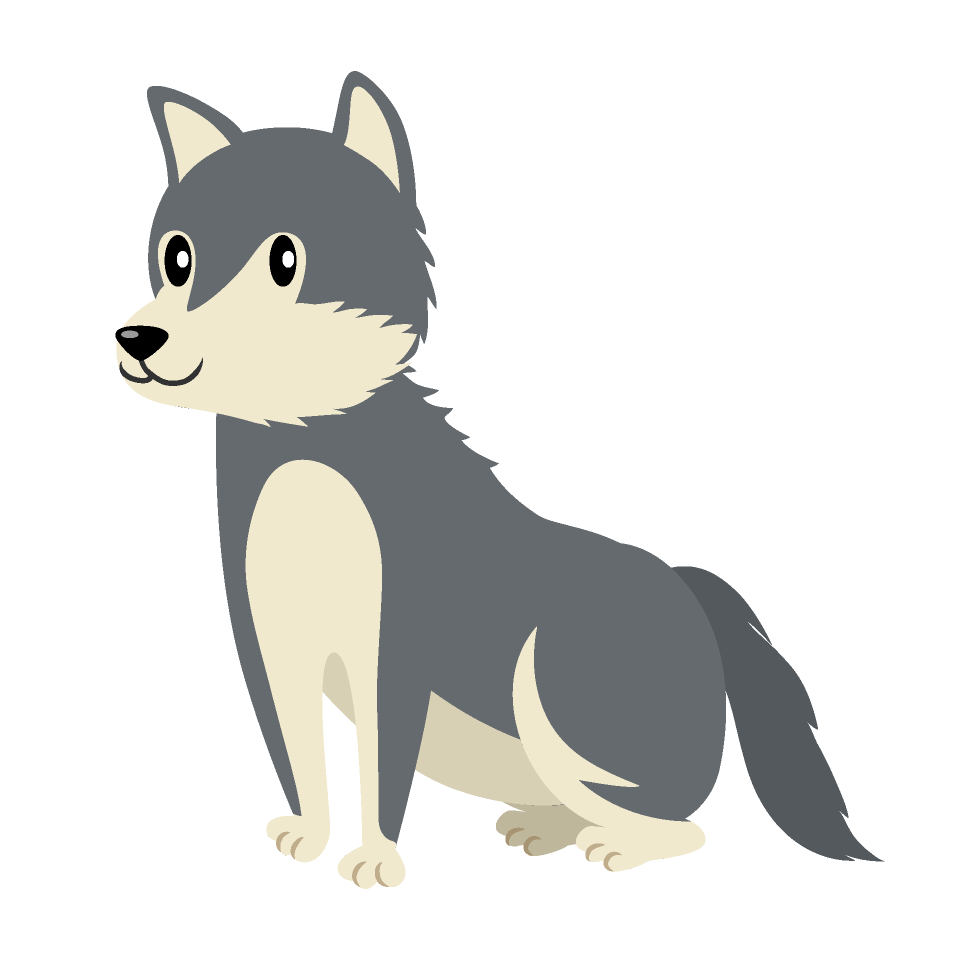 Sitting Wolf