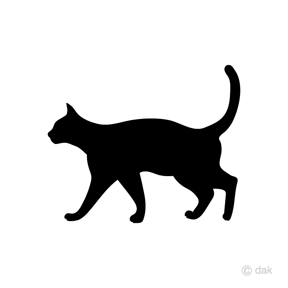 Walking Cat Silhouette