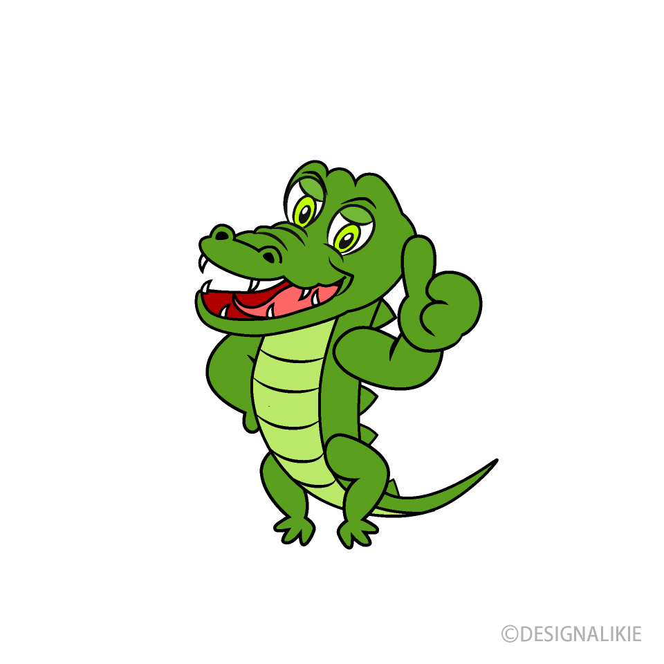 Thumbs up Crocodile