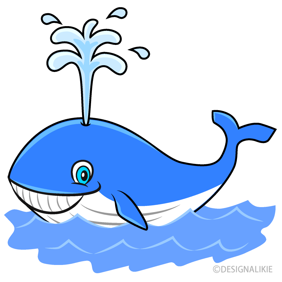Smiling Blue Whale