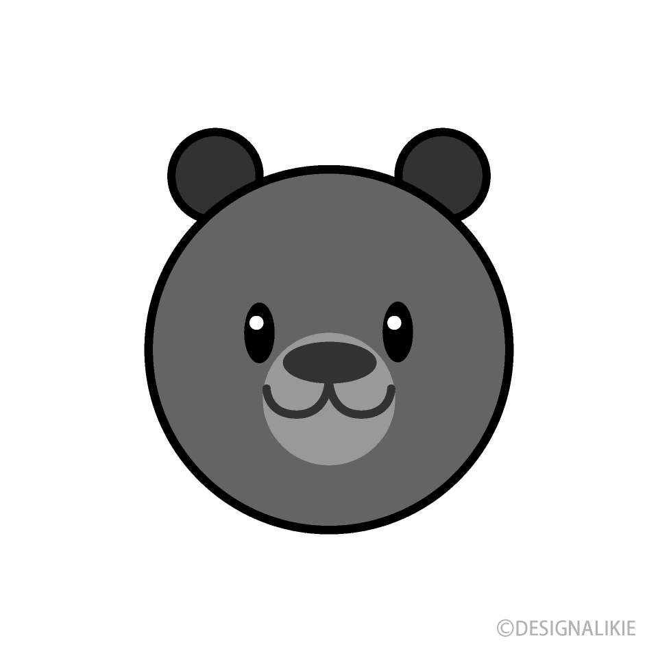 Cara de oso simple