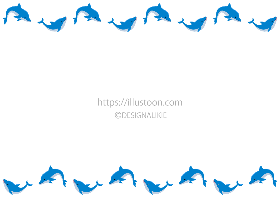 Cute Dolphin Border