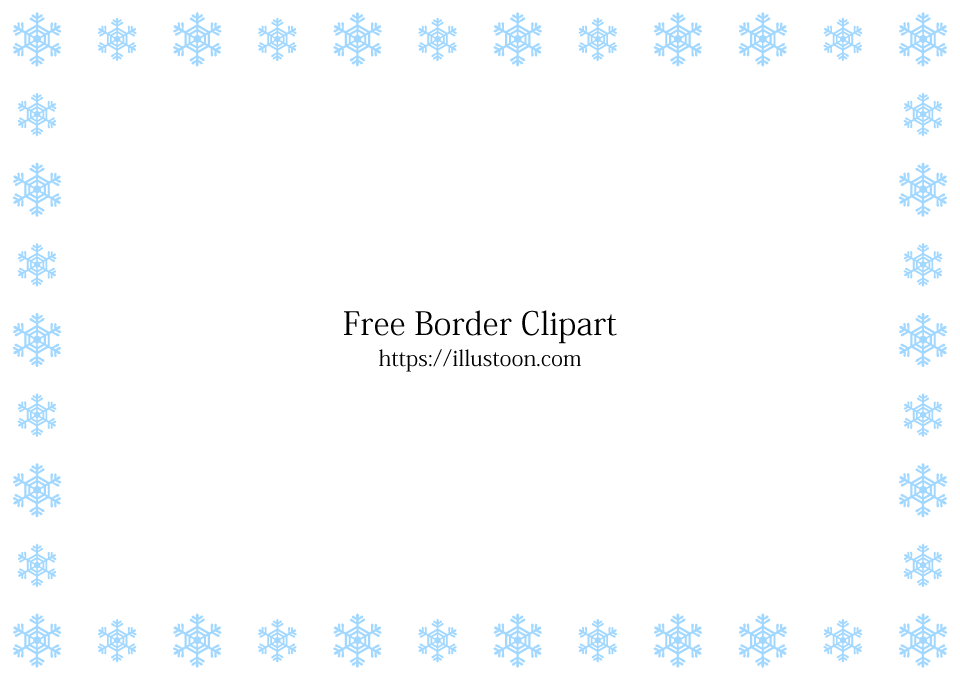 Frontera de copo de nieve