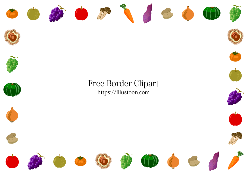 Frontera de frutas