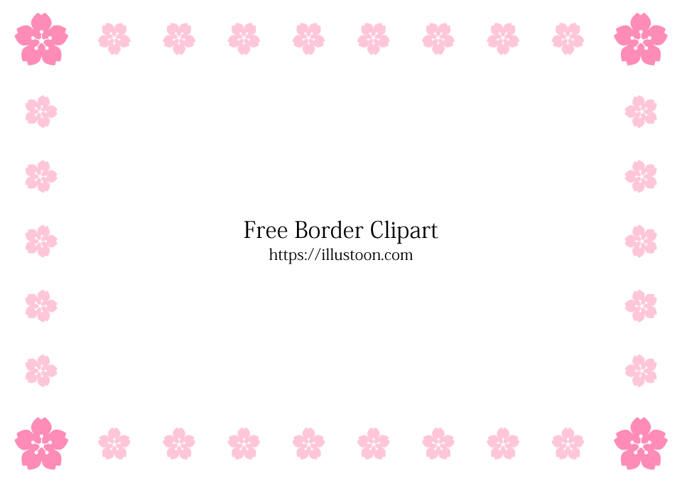 Cherry Blossoms Border