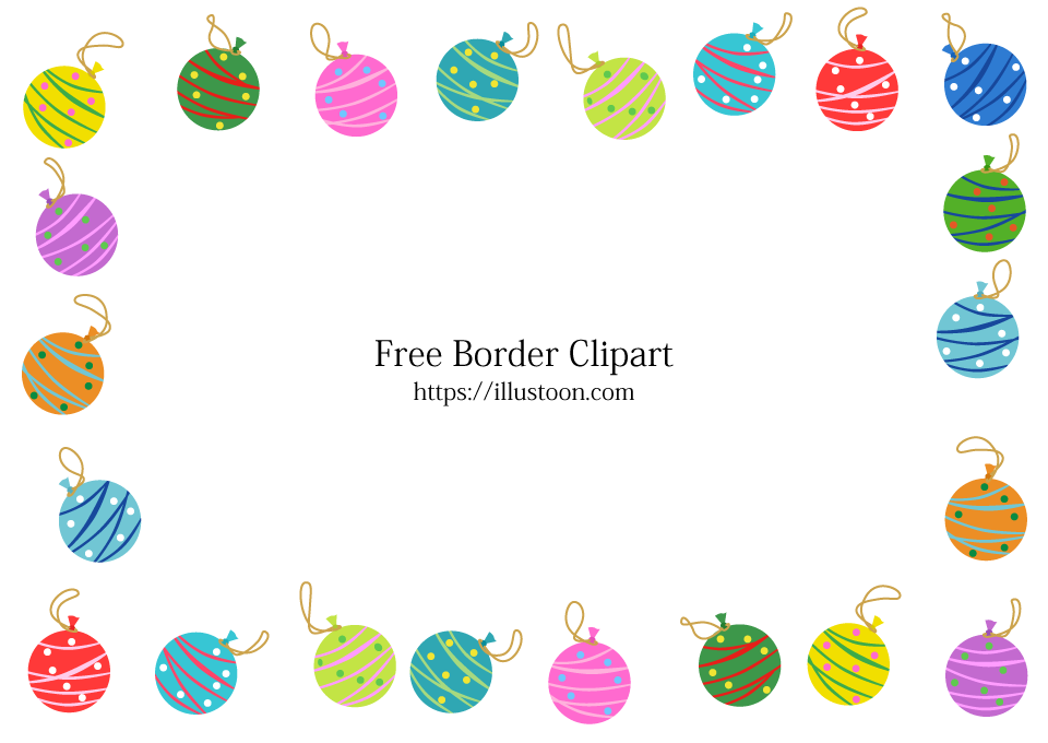 Frontera de globo de colores