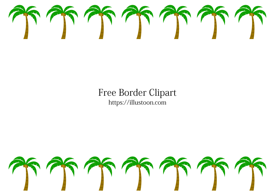 Palm Trees Border