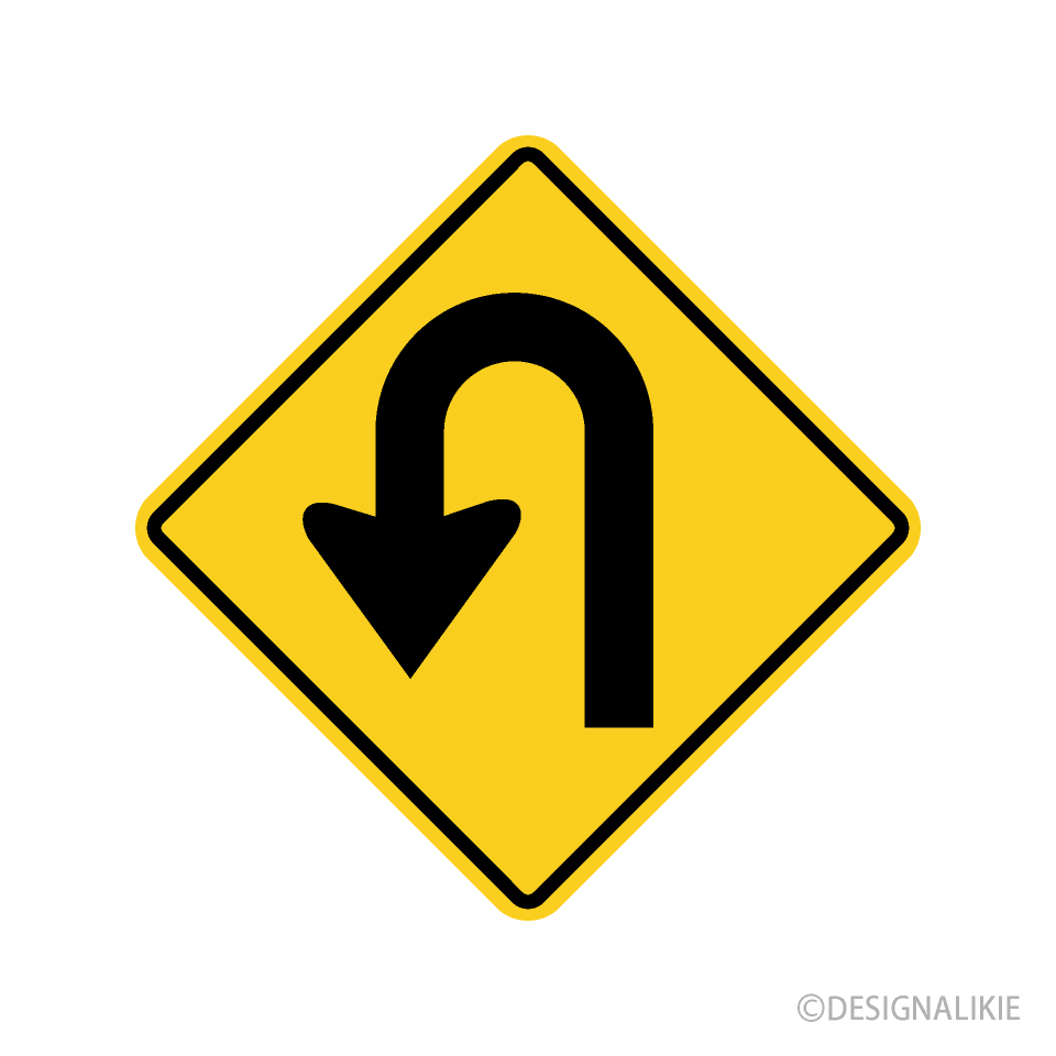 Señal de advertencia de camino lateral