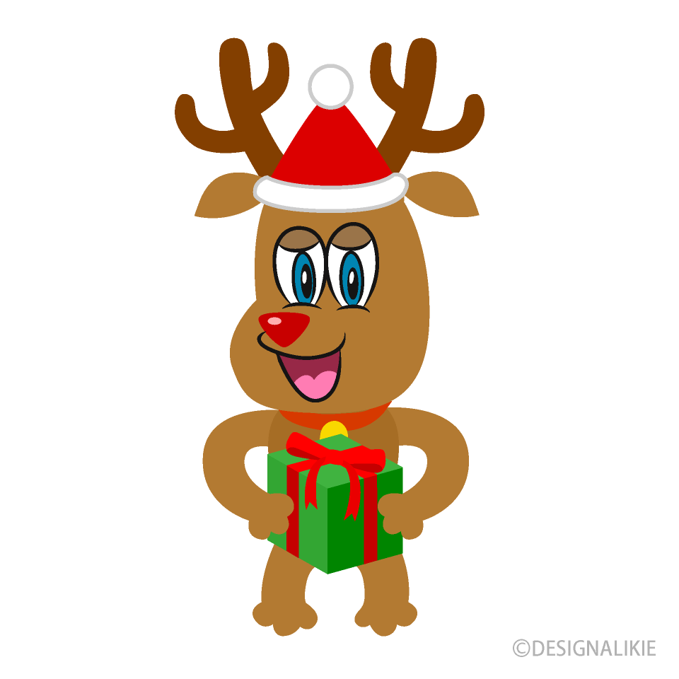 Reindeer with Box