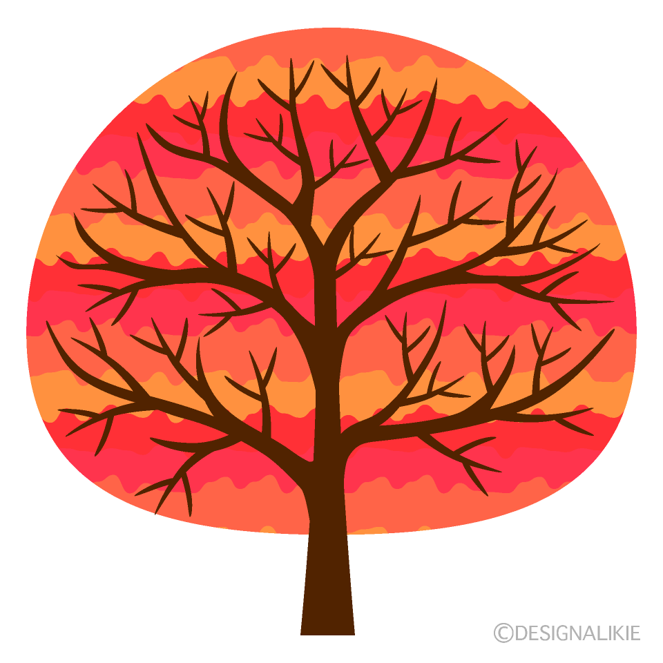 Lindo árbol rojo