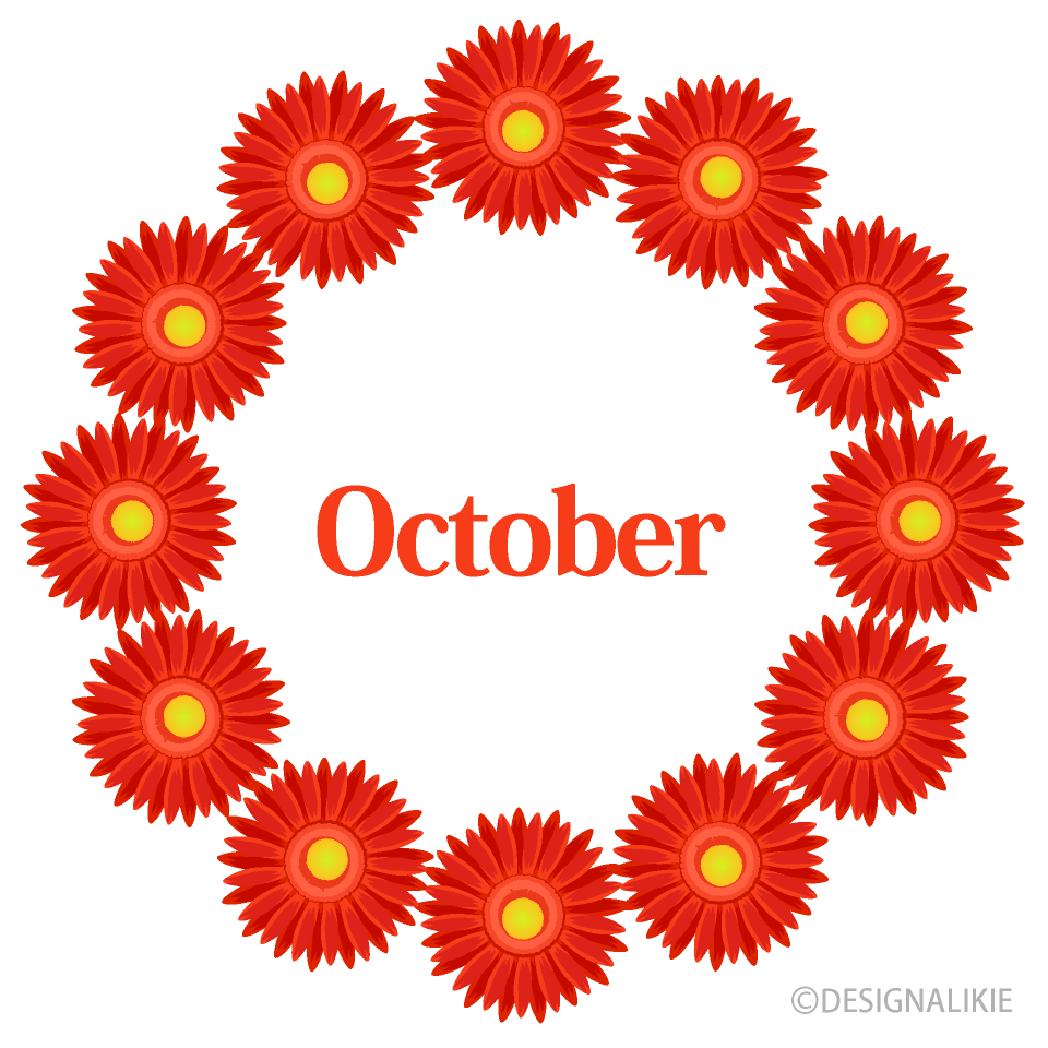 Gerbera flower Wreath October