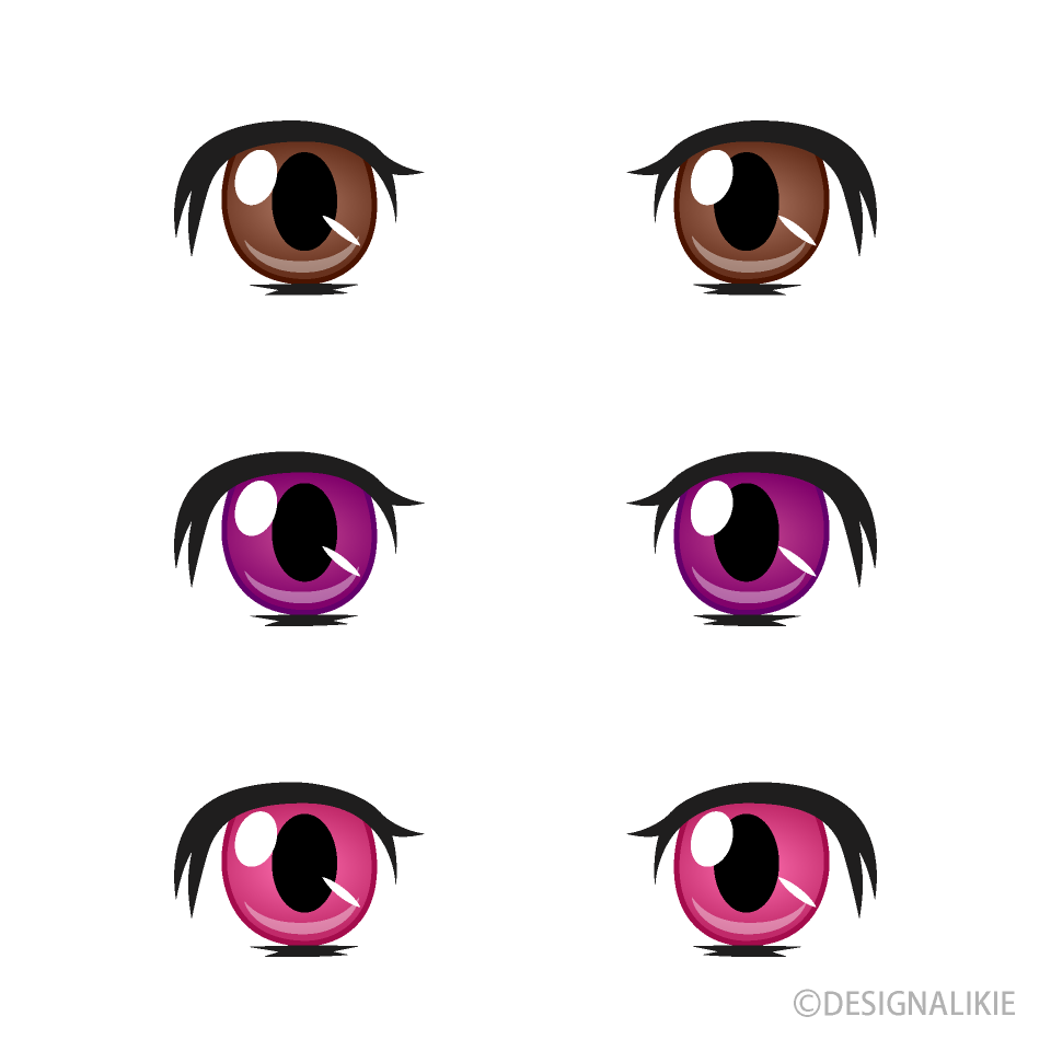 Ojos De Anime Sencillos Para Niñas