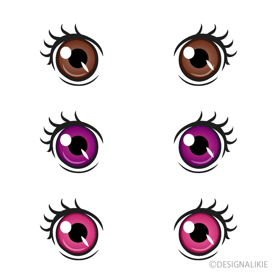 Anime Girls Brown Round Eyes