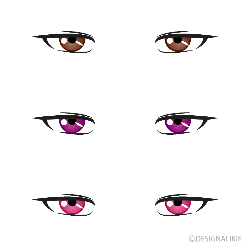 Anime Sharp Brown Eyes