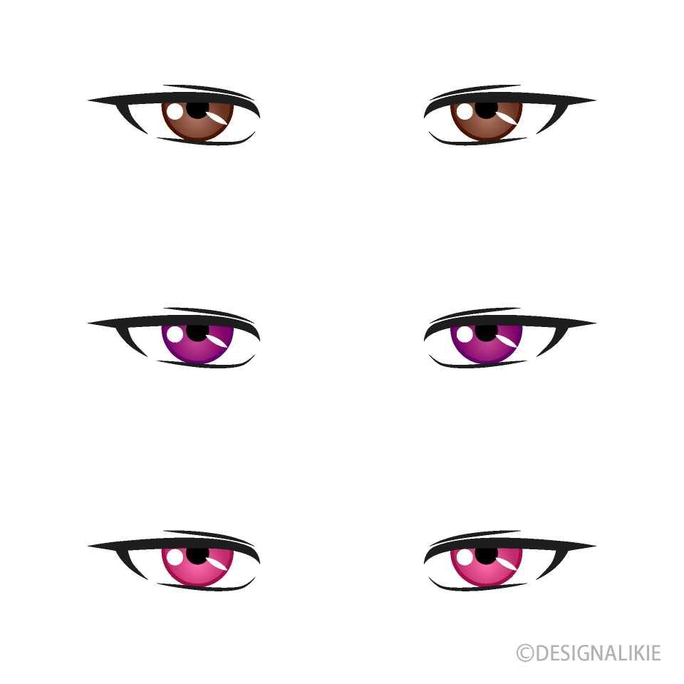 Hermosa mujer anime ojos marrones