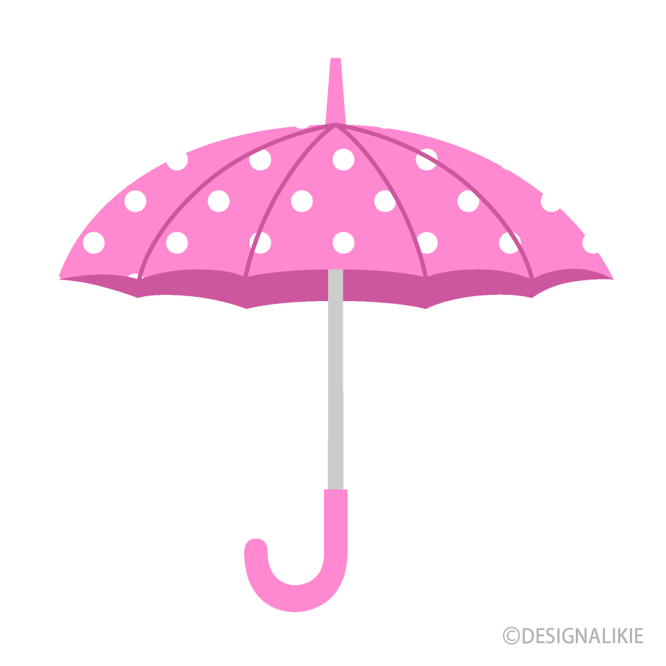 Pink Polka Dot Umbrella