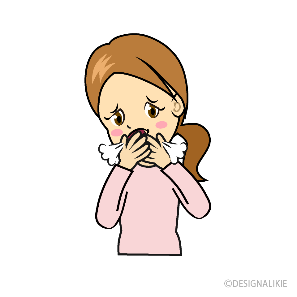 Woman Coughing