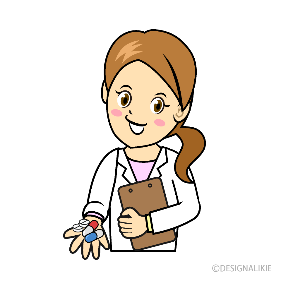 Pharmacist Showing Medicine