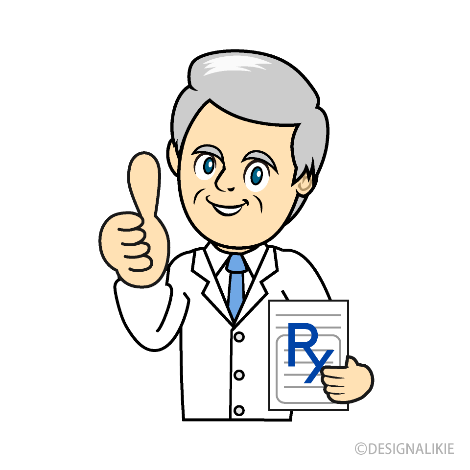 Elderly Pharmacist Thumbs up