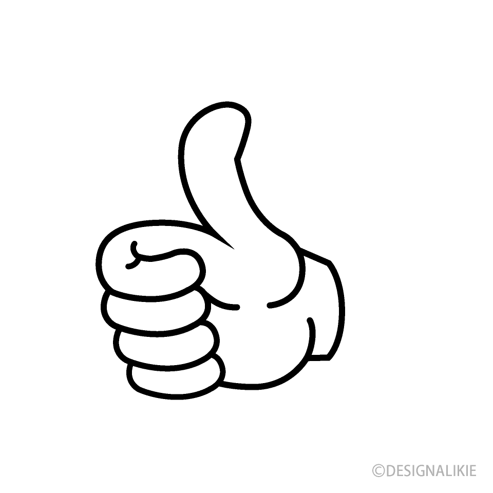 White Thumbs Up