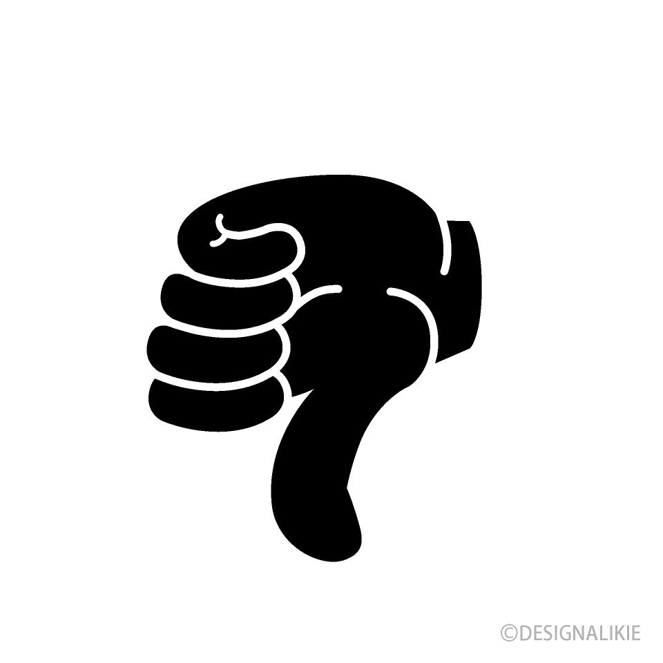 Black Thumbs Down