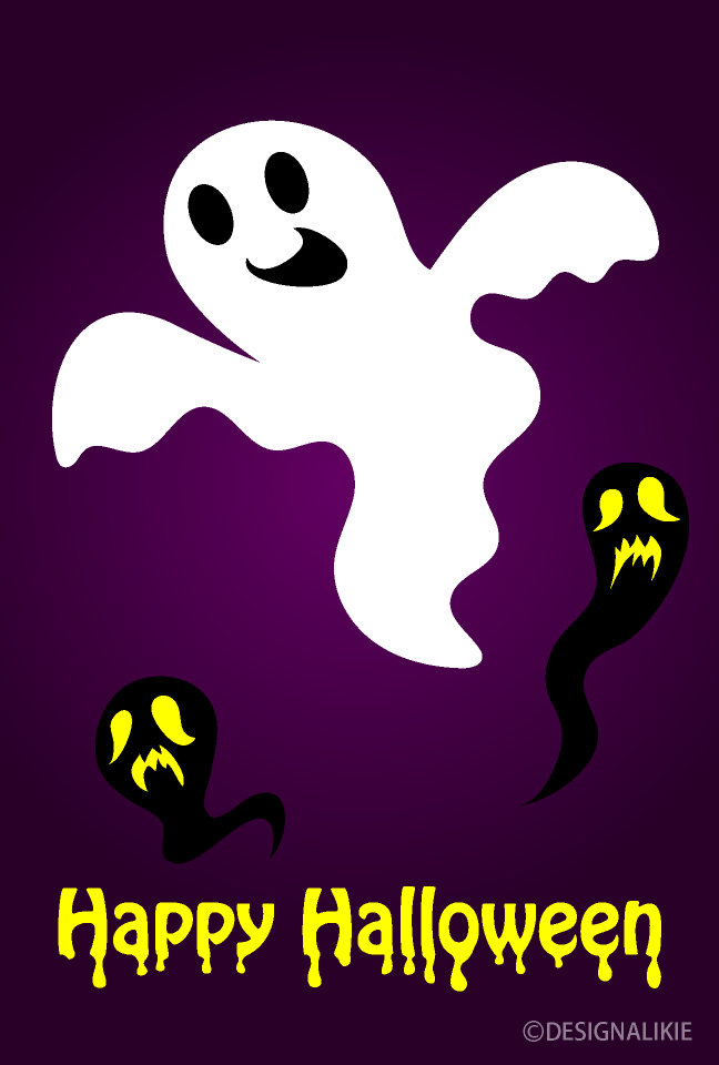 Ghosts Happy Halloween Card