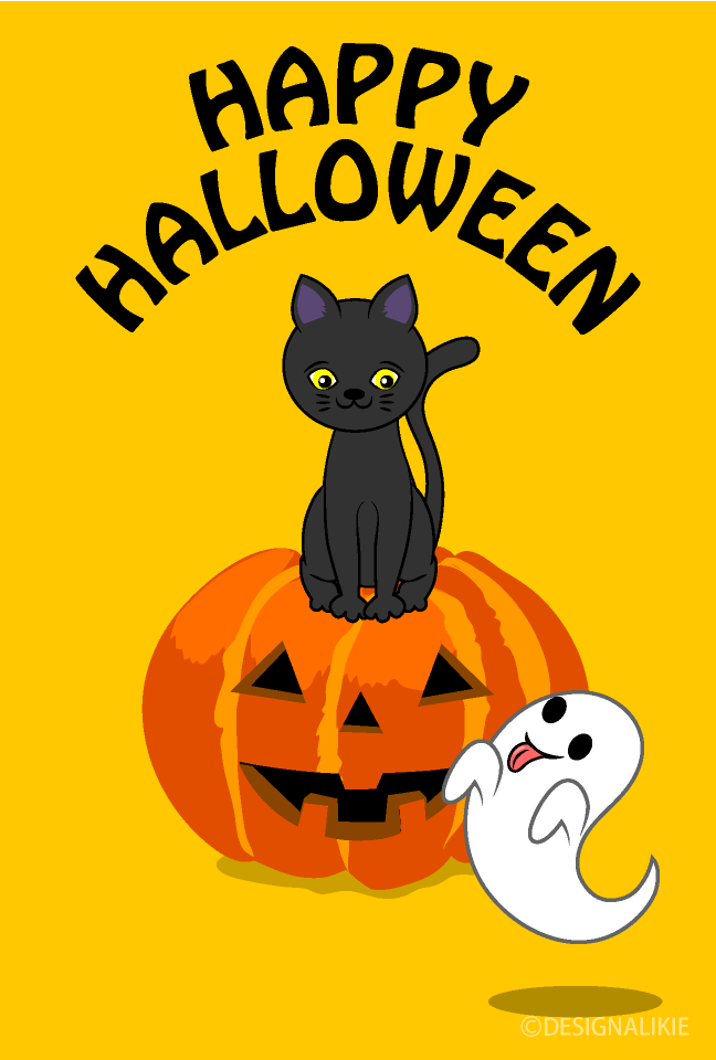 Tarjeta de Halloween Bruja y Castillo