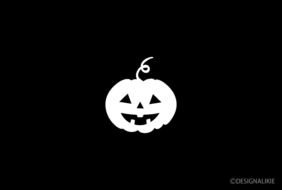 Pumpkin on Black Halloween Card