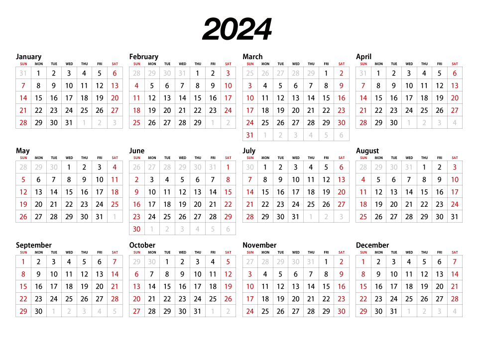 2024 Calendar