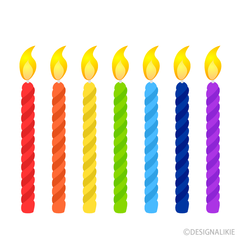 Rainbow Candles