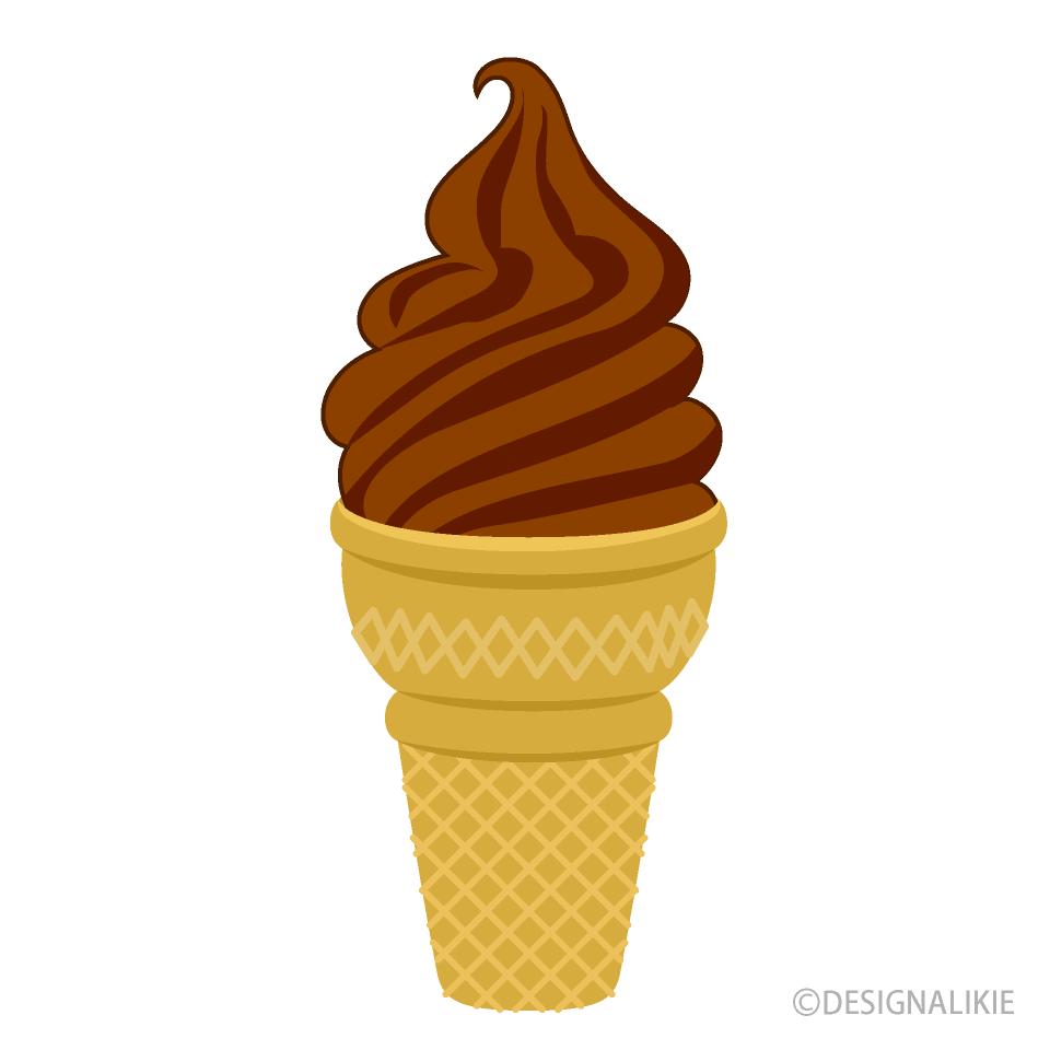 Helado de chocolate azul