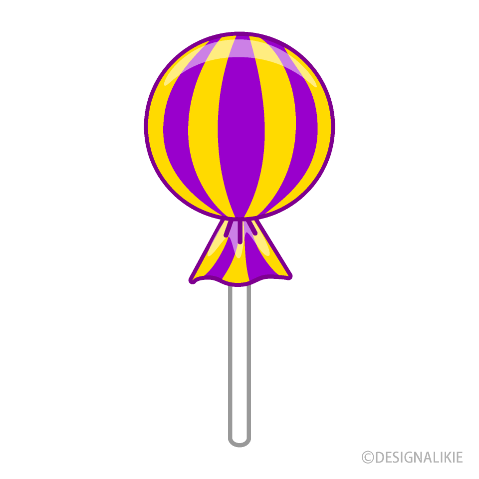 Yellow and Purple Lollipop