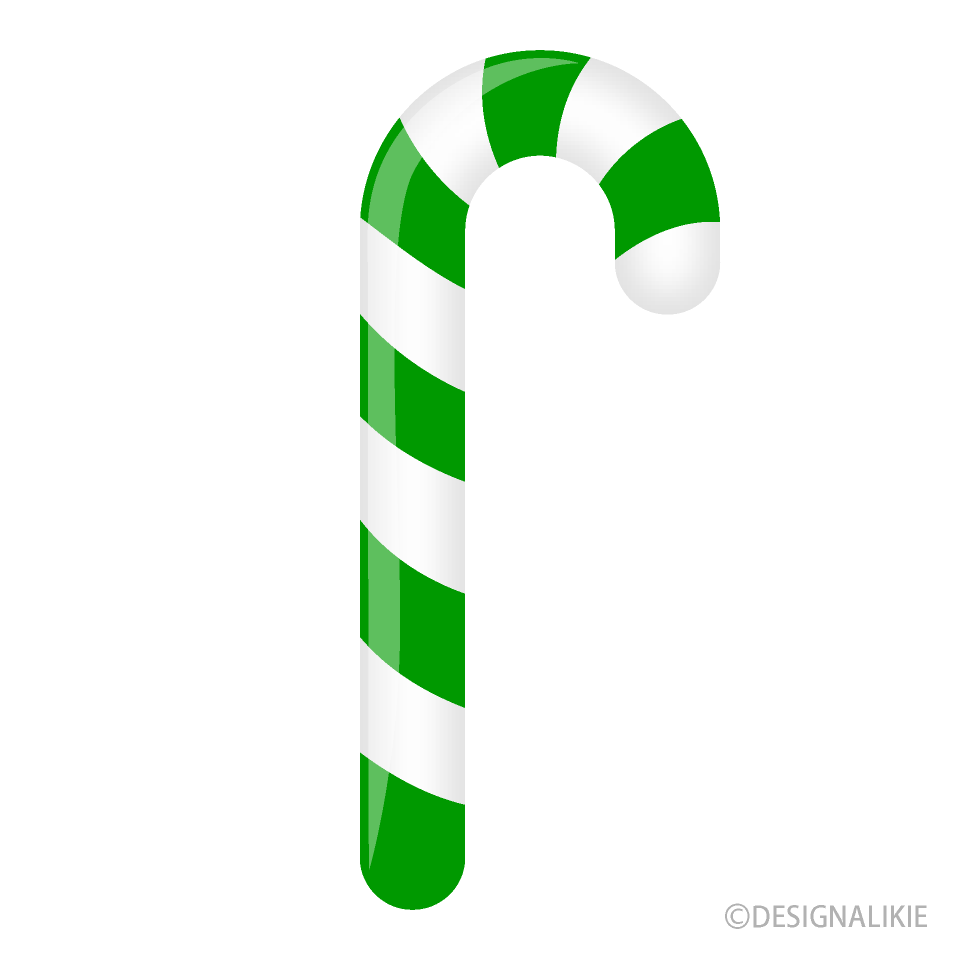 Green Candy Cane