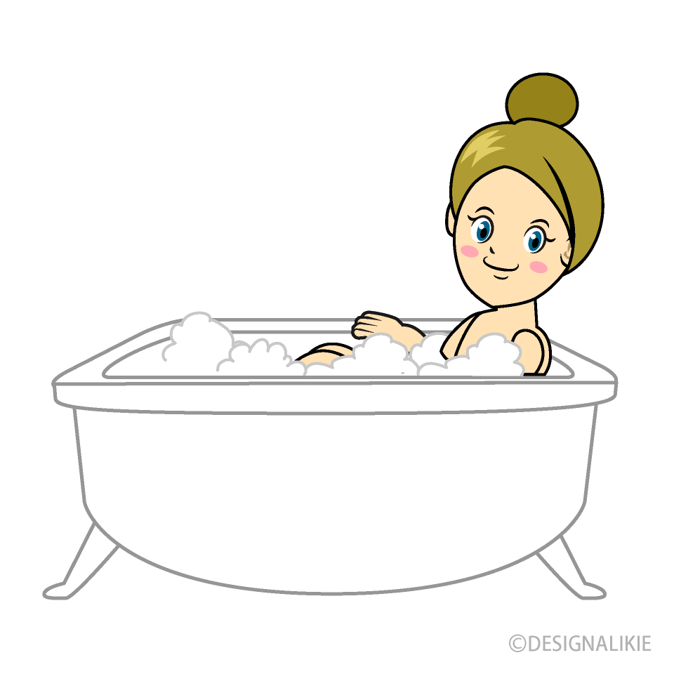 Woman Taking a Bath