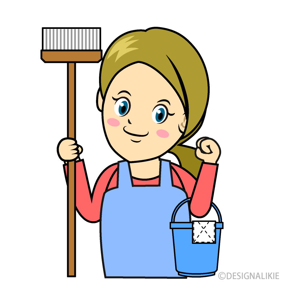 Woman Cleaning