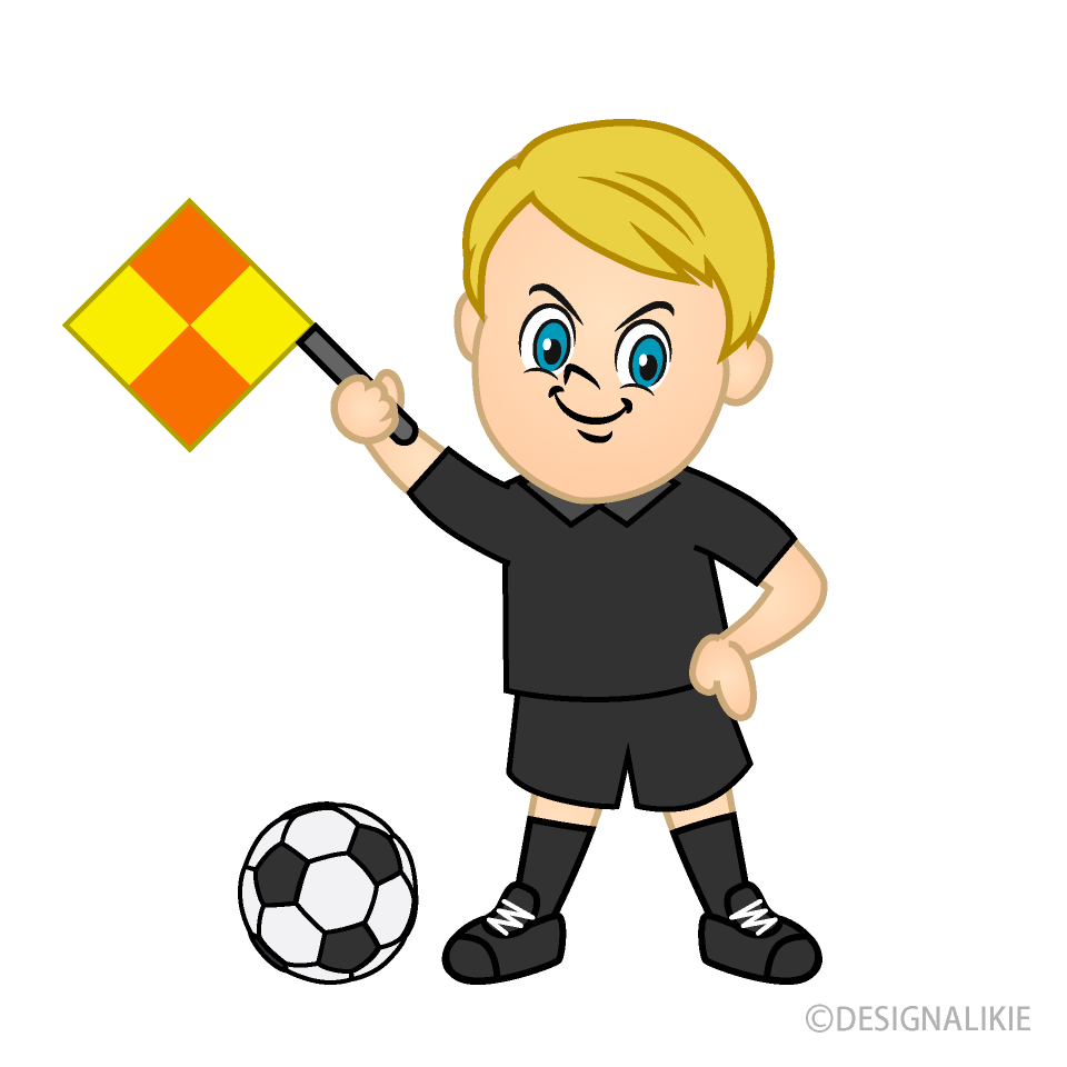 Referee Raising Flag