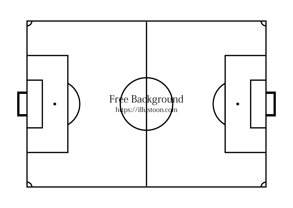 Black and White Soccer Court