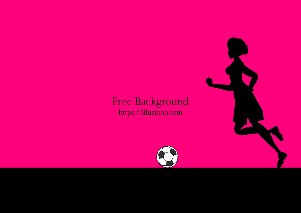 Dribble Female Soccer Silhouette