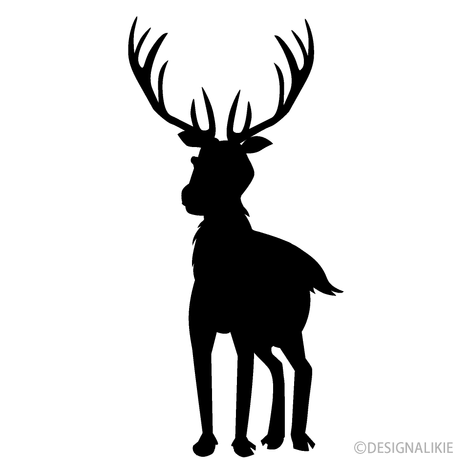 Reindeer from Front Silhouette
